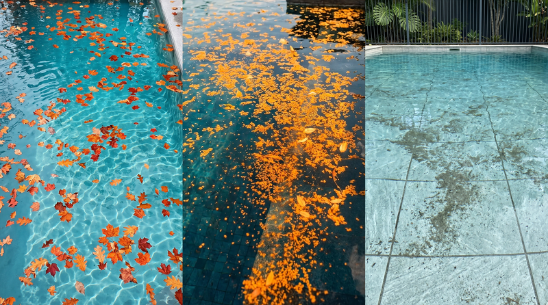 Robot piscine pour eau de piscine avec pollen