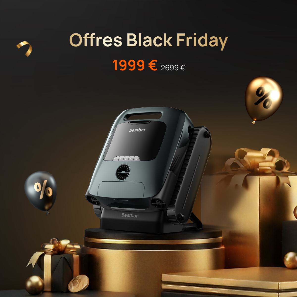 Robot nettoyeur de piscine AquaSense® 2 Pro Beatbot