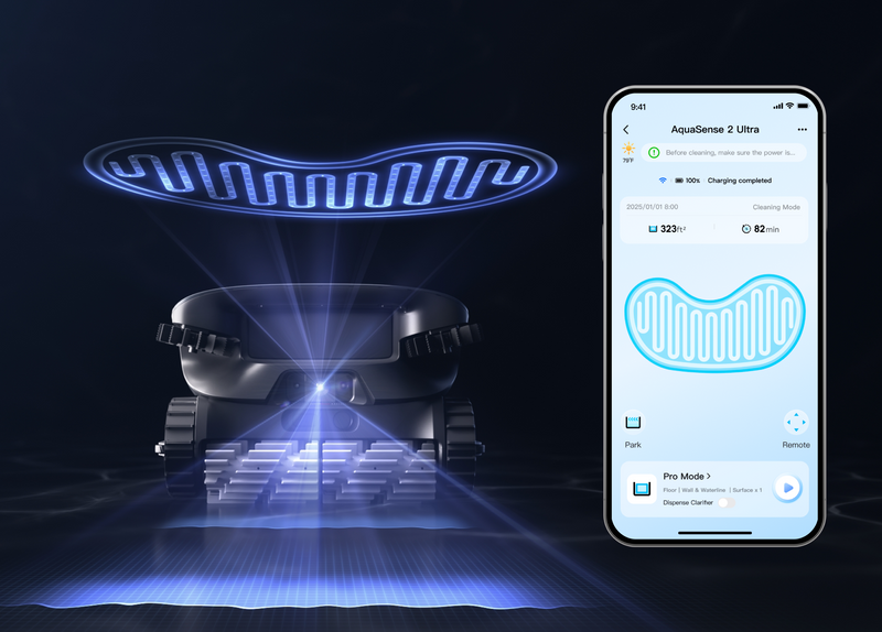 Vision IA HybridSense cartographie piscine